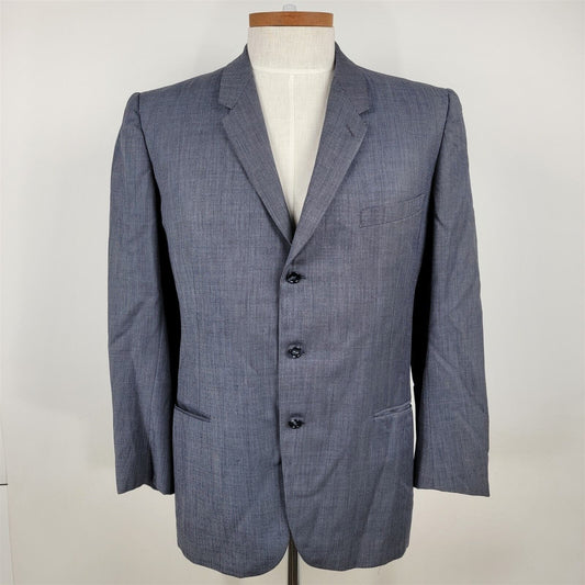 Vintage Society Brand Gray 3 Button Suit Jacket Blazer