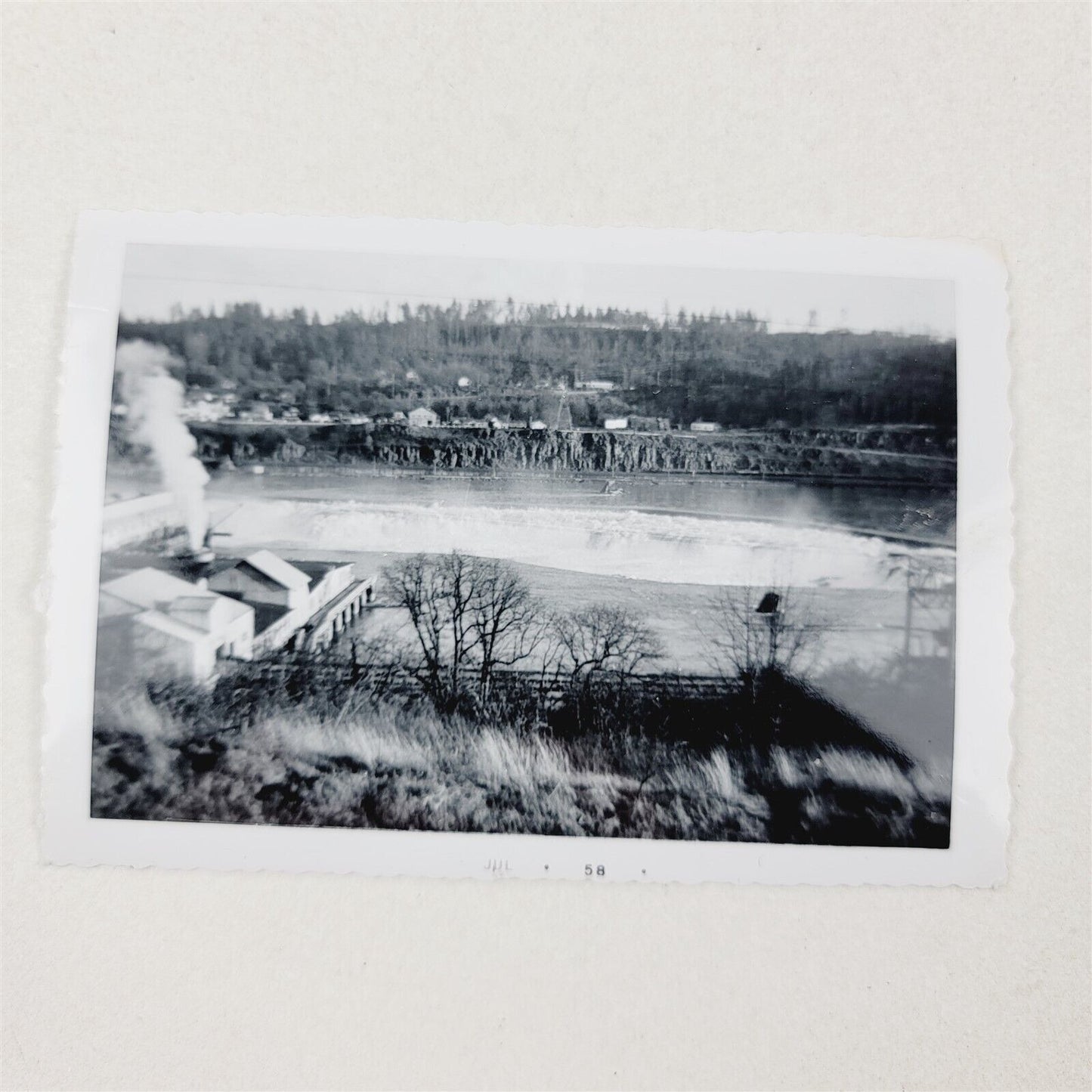 4 Vintage Photos 1964 Willamette Falls Oregon Flood Photography Lot Snapshots