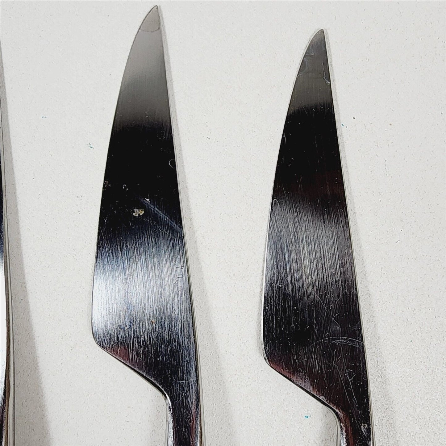 Vintage Set of 4 Lauffer Carvingware Knife Germany w/ Wood Case