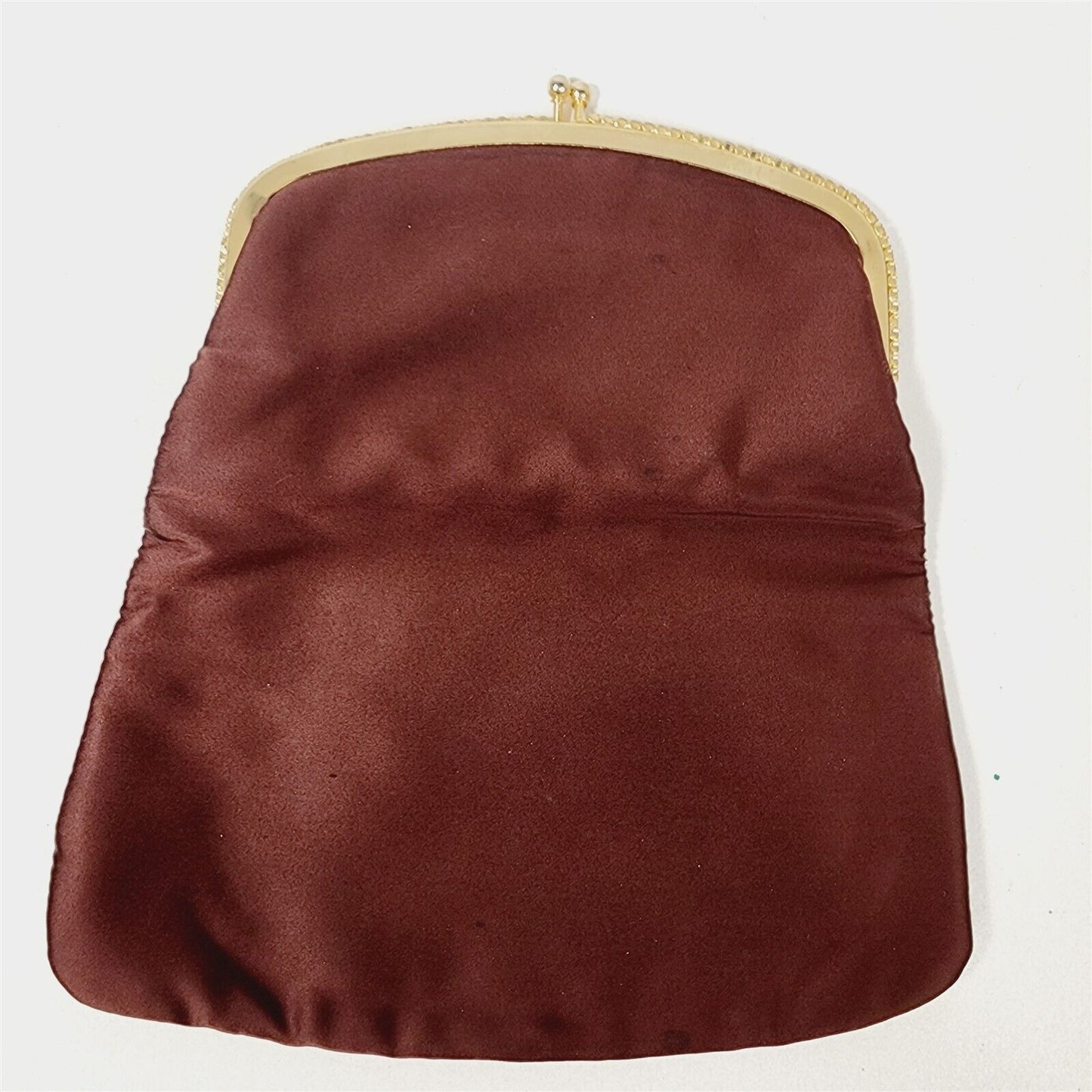 2 Vintage Kiss Clasp Clutch Evening Bags Purses Handbags Beaded Rhinestone