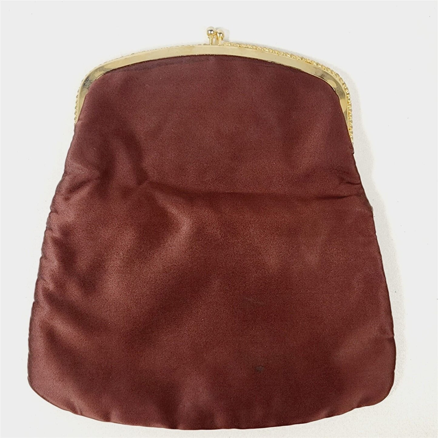 2 Vintage Kiss Clasp Clutch Evening Bags Purses Handbags Beaded Rhinestone