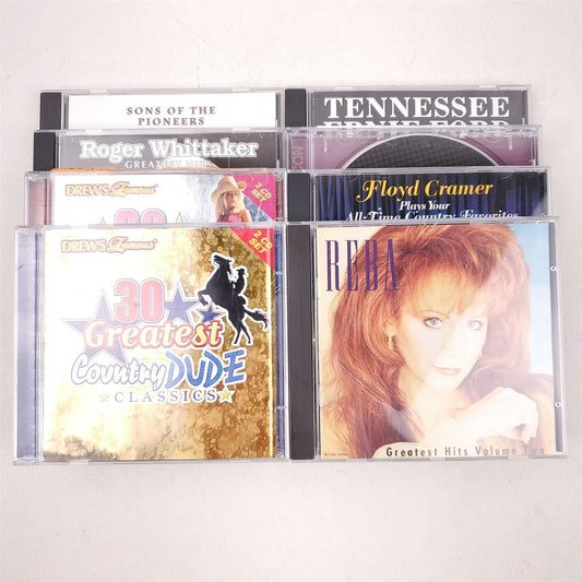 8 Country Music CD's Reba, Floyd Cramer, Roger Whittaker