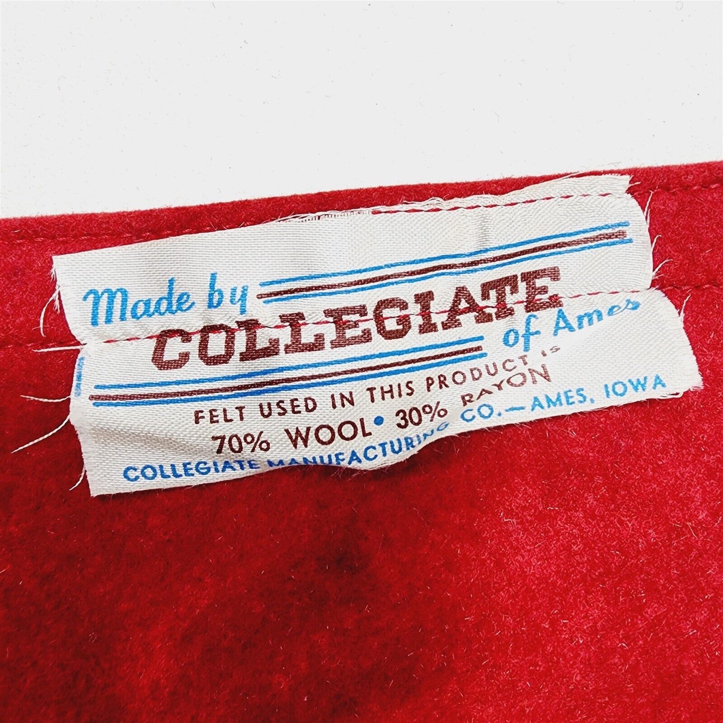 Vintage Felt College Pennant Harvard Collegiate Ames 28 1/2"