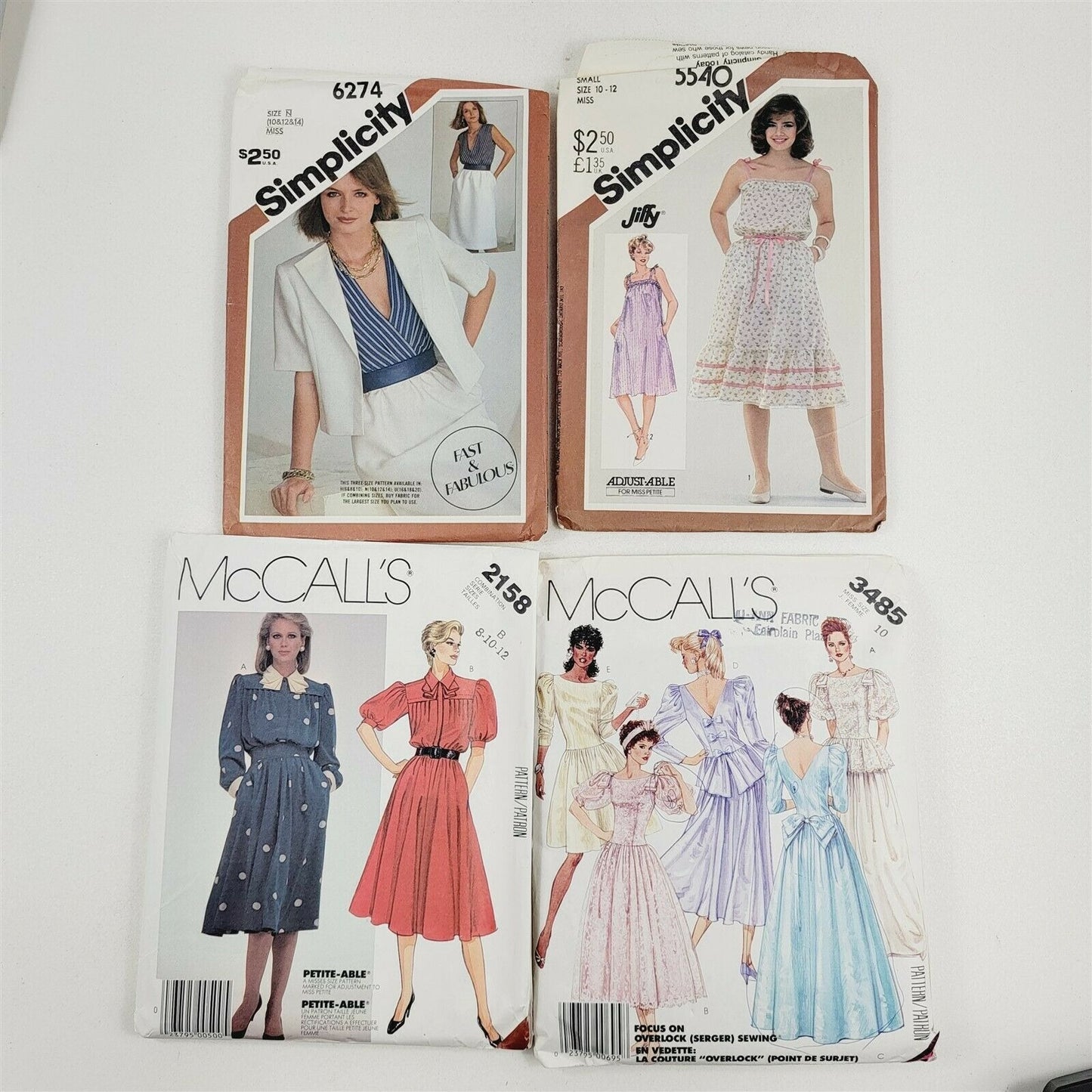 11 Vintage Sewing Patterns Misses Size 8 10 12 Dresses Skirts Tops Shorts