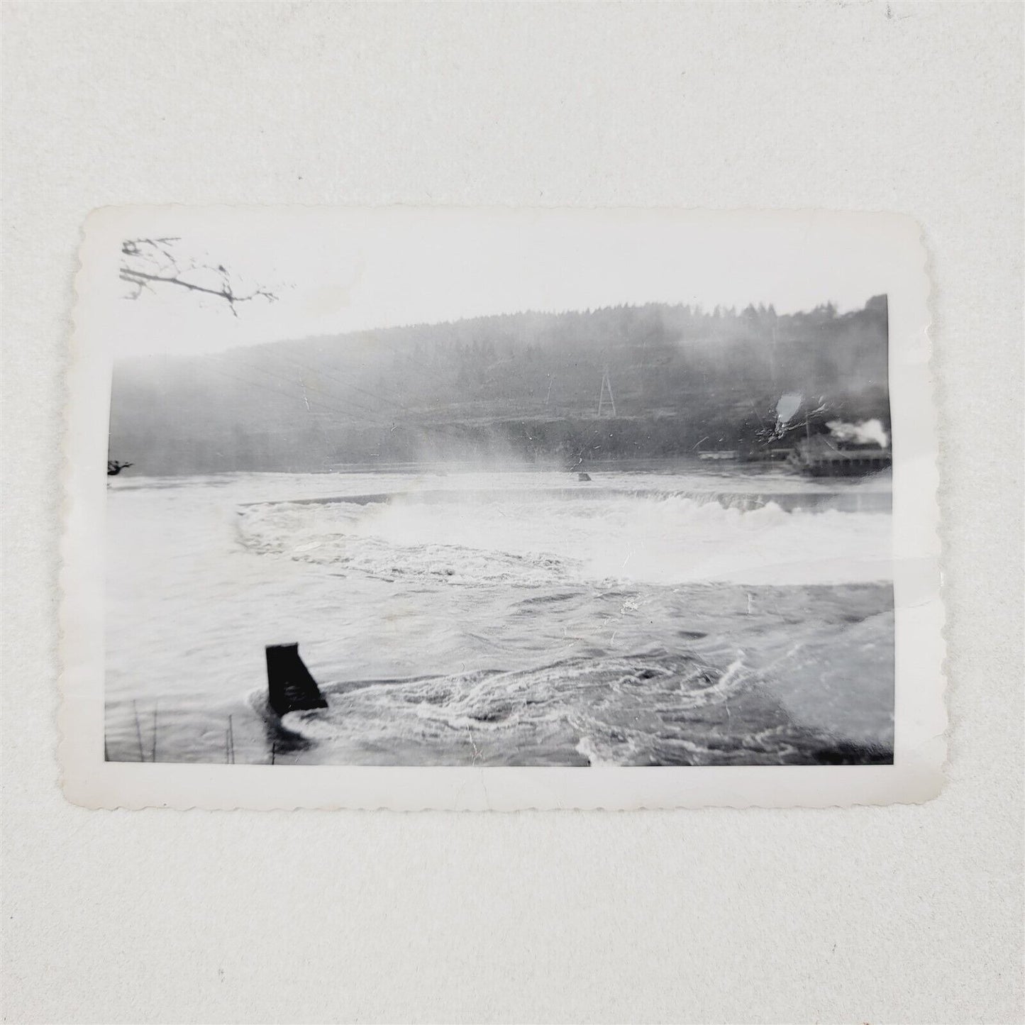 4 Vintage Photos 1964 Willamette Falls Oregon Flood Photography Lot Snapshots