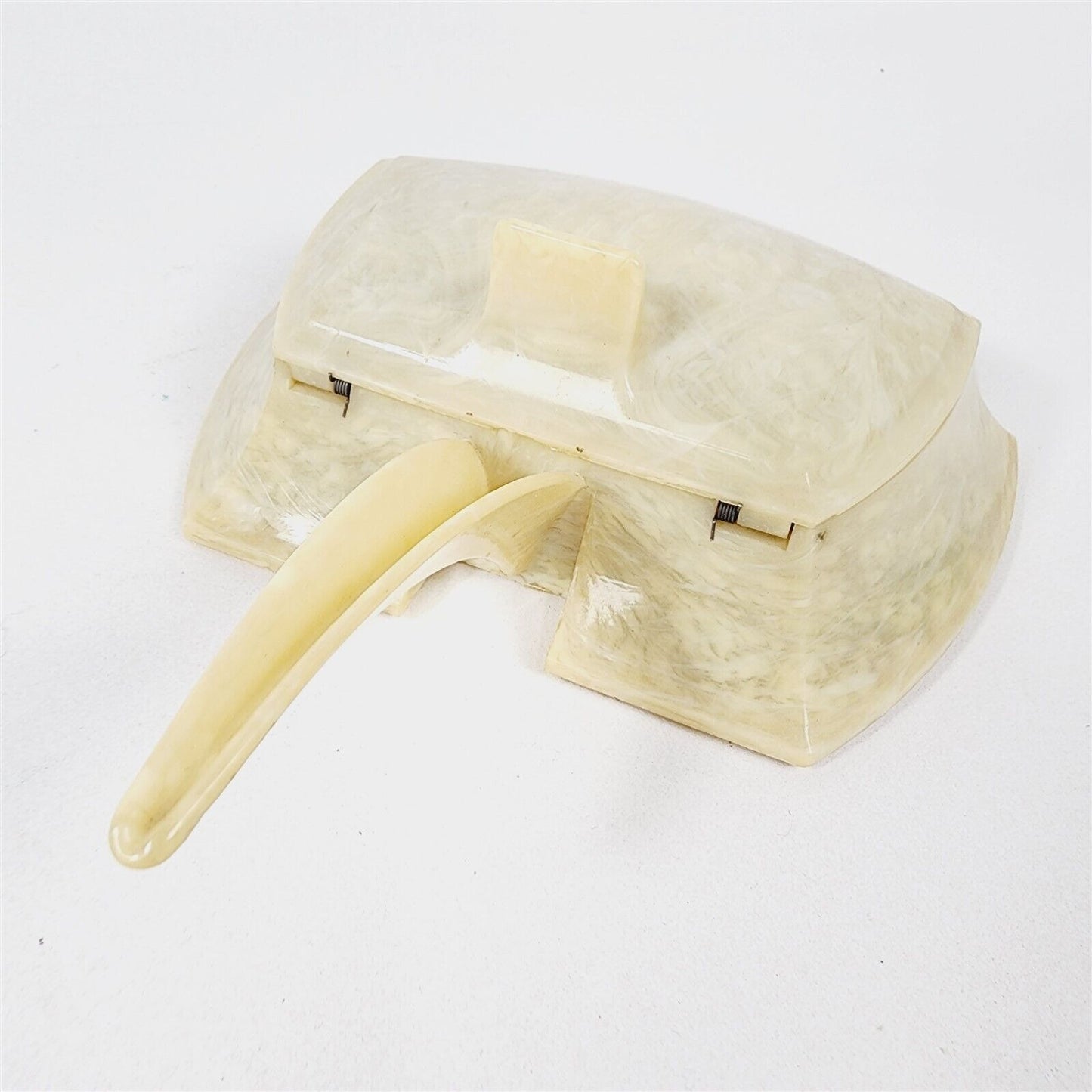 Vintage Celluloid Plastic Silent Butler Crumb Catcher Cream/Ivory