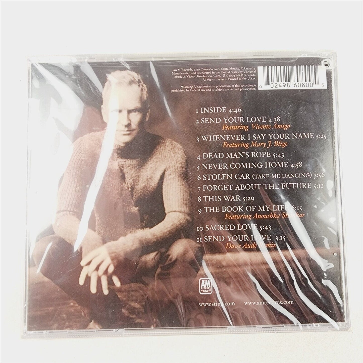 Sting Sacred Love CD 2003