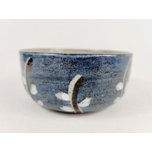 Vintage Handmade Pottery Blue Planter Bowl