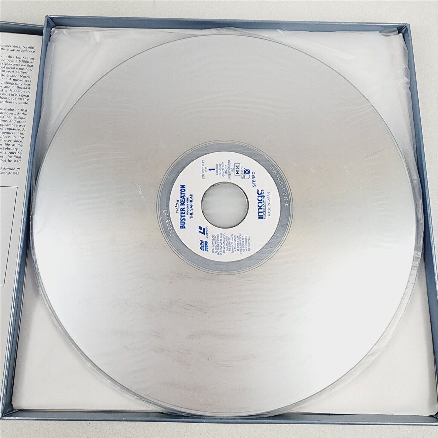 Art of Buster Keaton Laserdisc Volume One - 3 Disc Boxed Set