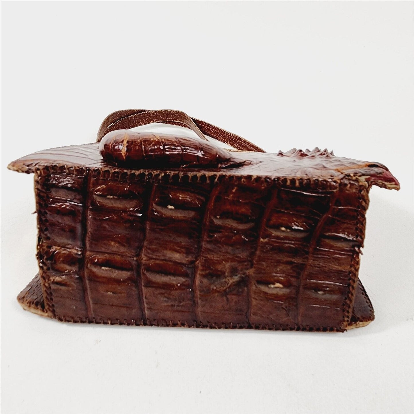 Vintage Alligator Leather Purse Handbag Taxidermy Arm
