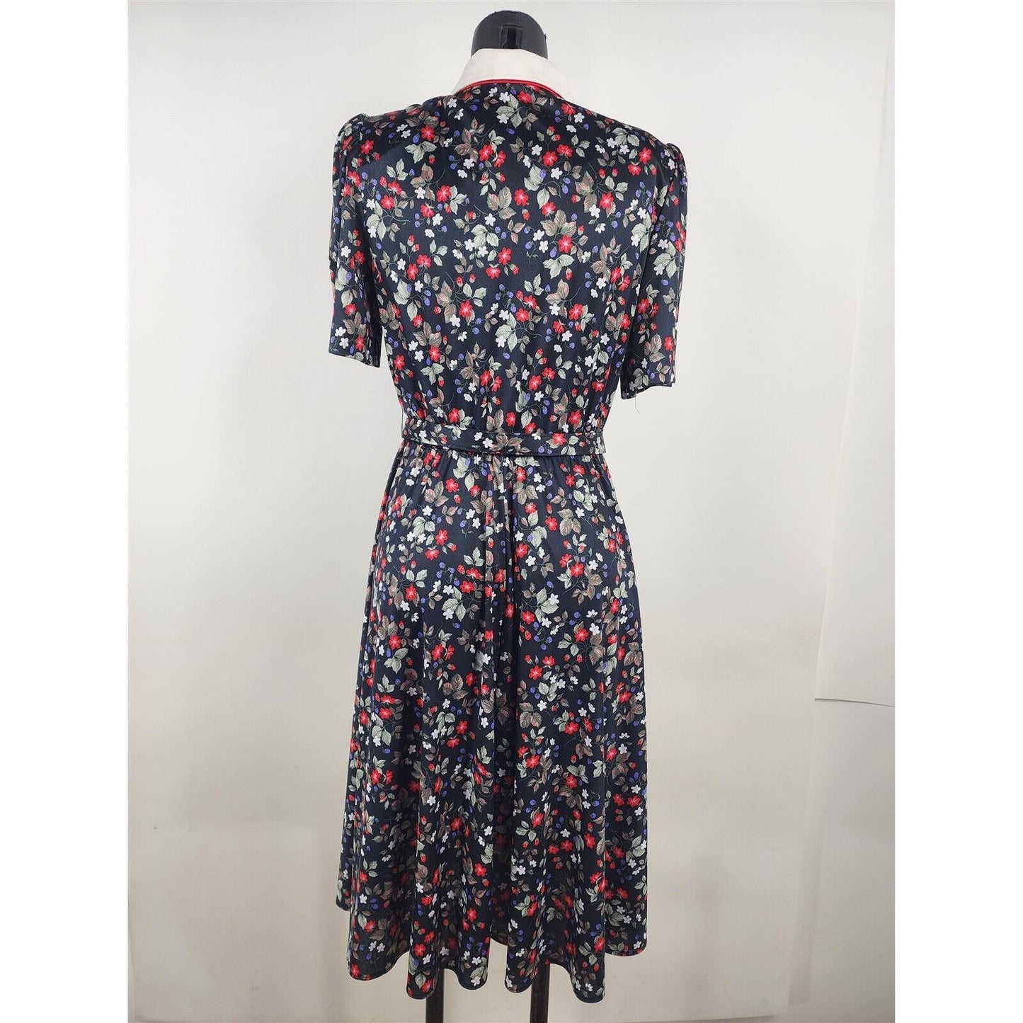 Vintage Whirlaway Frocks Floral Collared Midi Dress Western Prairie Size 8P