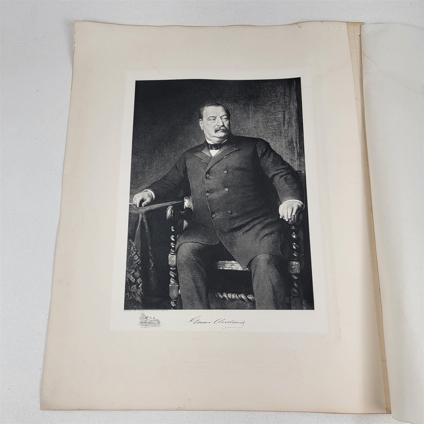 Grover Cleveland 1901 White House Gallery Official Portraits Presidents Gravure