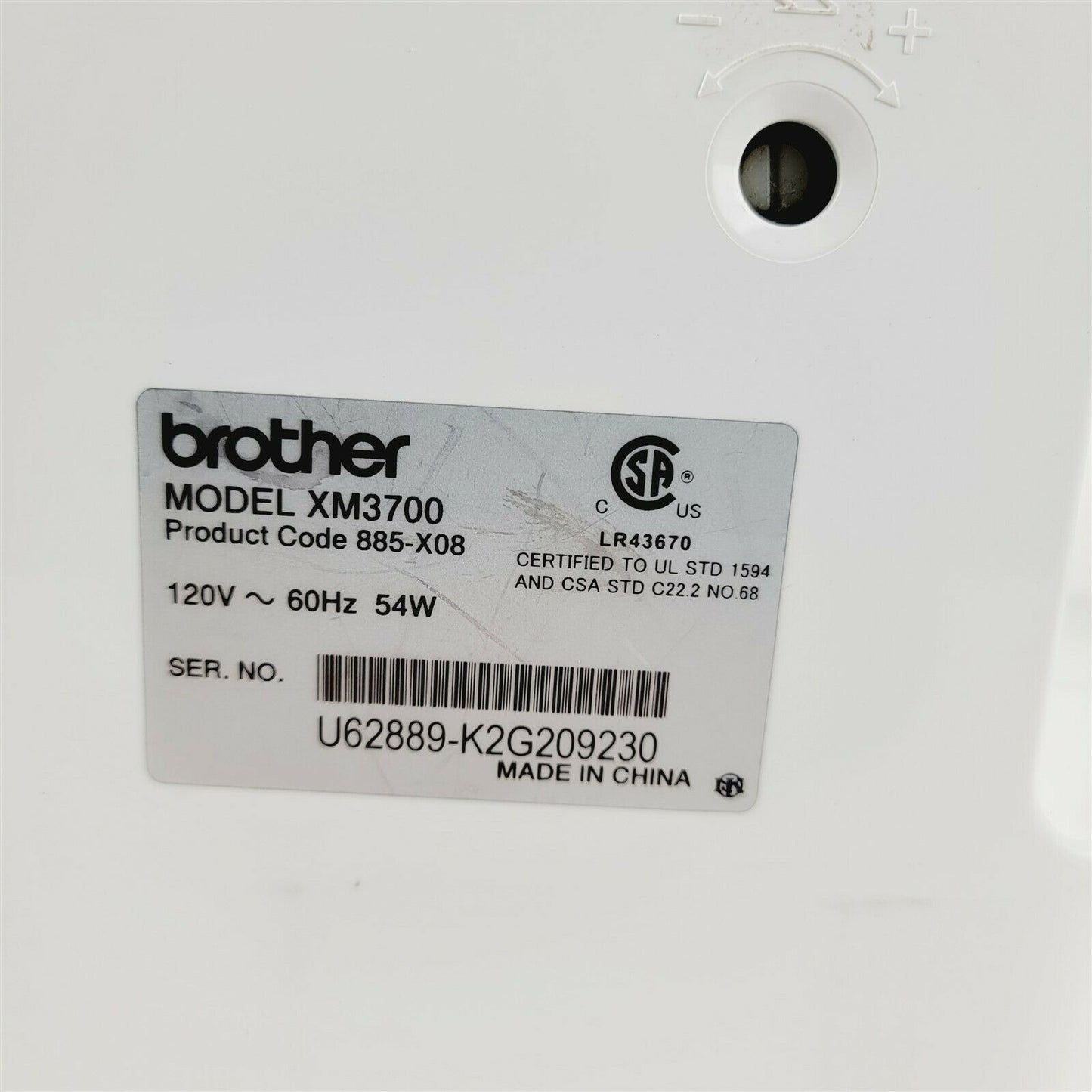 Brother XM3700 74-Stitch Function Free Arm Sewing Machine