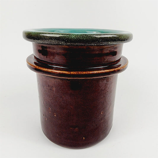 Vintage Red Wing Pottery Village Green Pot Canister Planter - 6 1/4"