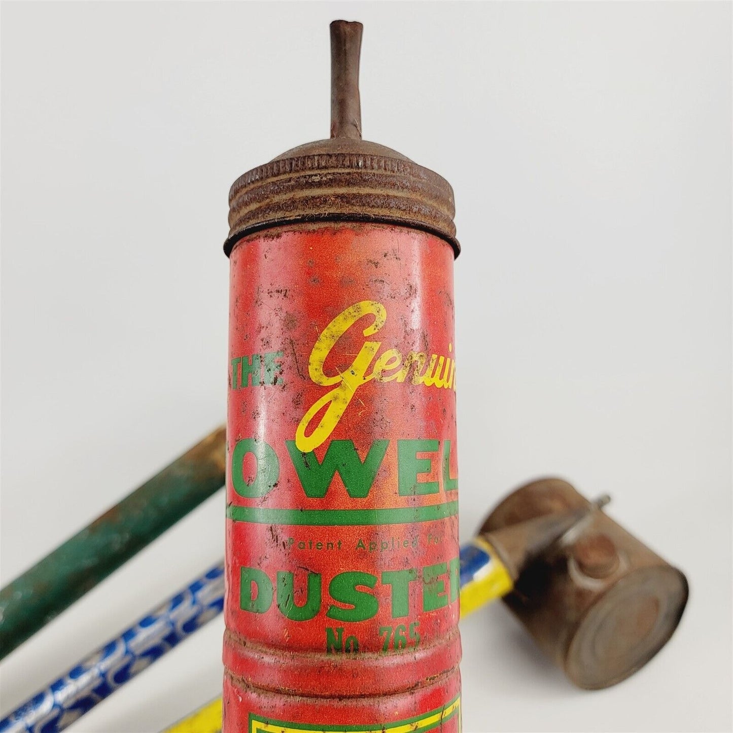 4 Vintage Bug Sprays Metal Wood Handle Hudson Lowell Coast to Coast