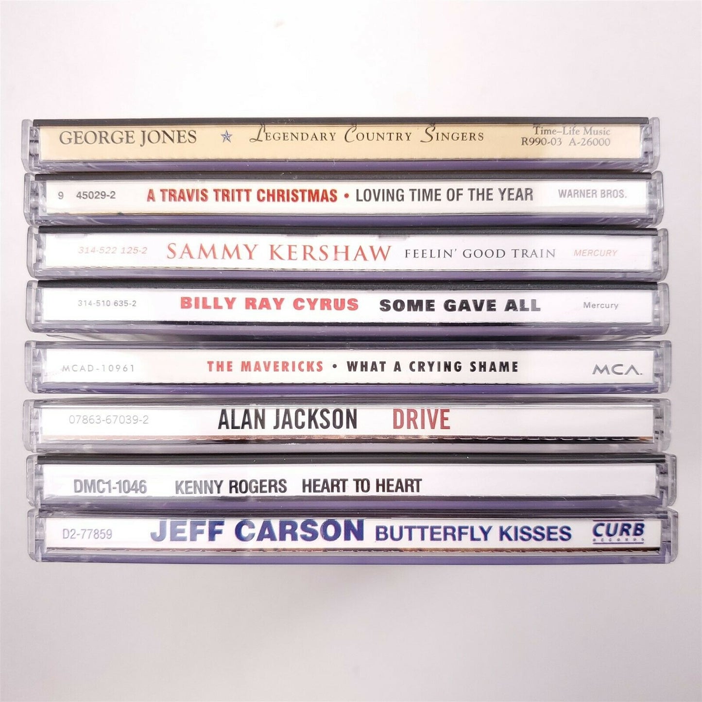 8 Country Artist CD's - Alan Jackson, George Jones, Kenny Rogers, Travis Tritt
