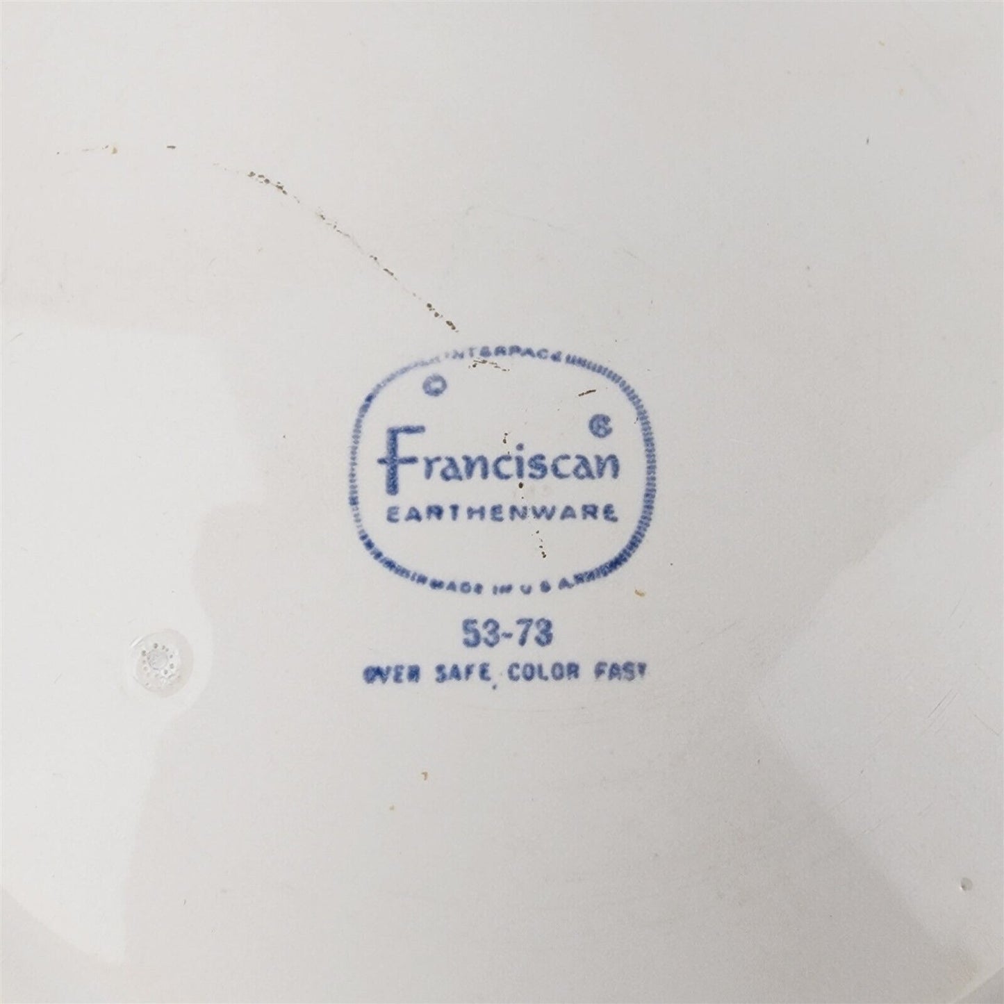 2 Vintage Franciscan Earthenware Maypole 65-73 Luncheon Plates - 8 3/4"
