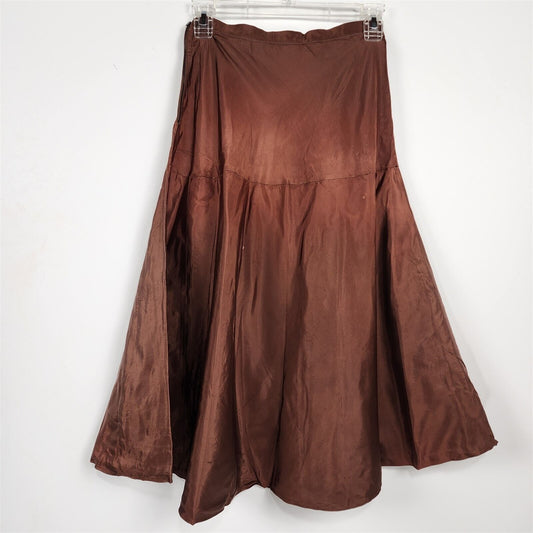 Vintage 1950s Opera Petticoat Brown Skirt Slip
