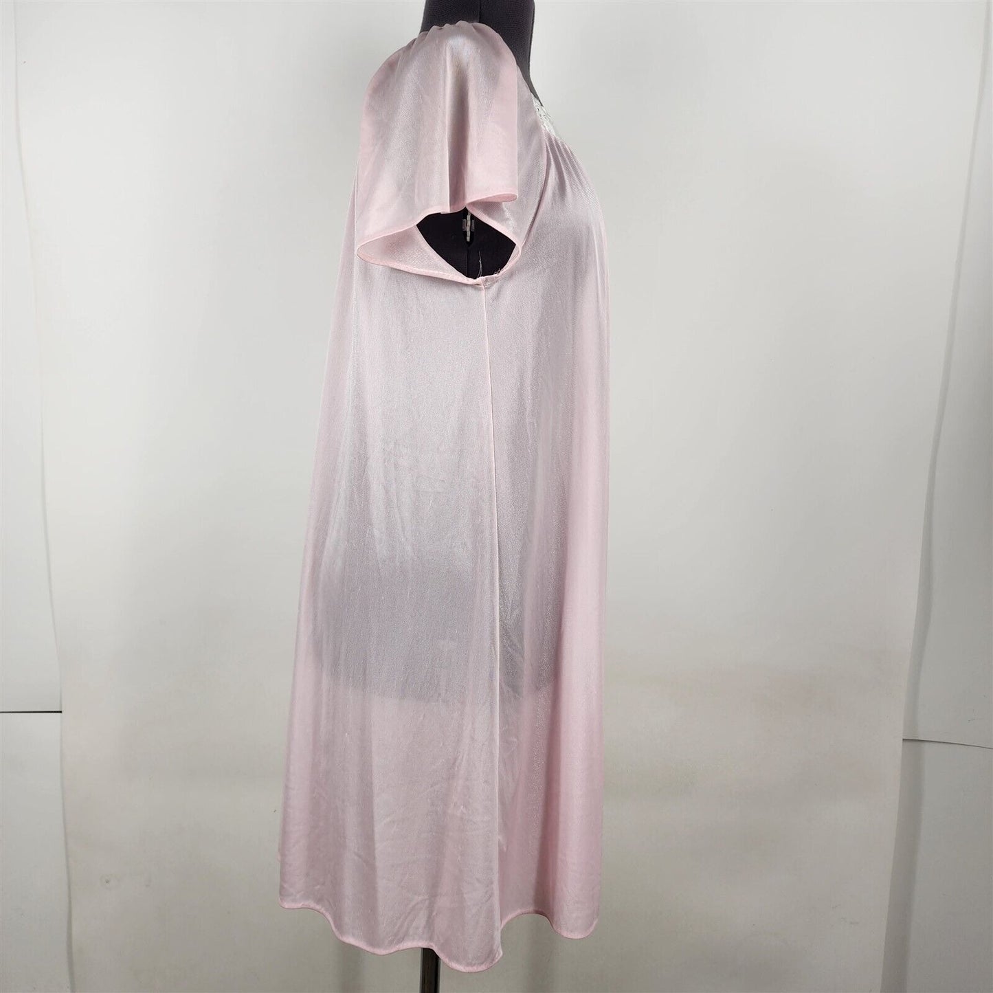 Vintage Enticements Light Pink Nylon Nightgown Womens S-L