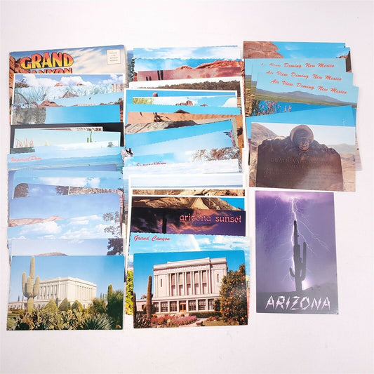 50 Vintage Postcards Arizona, Utah, New Mexico, Desert, National Parks etc.