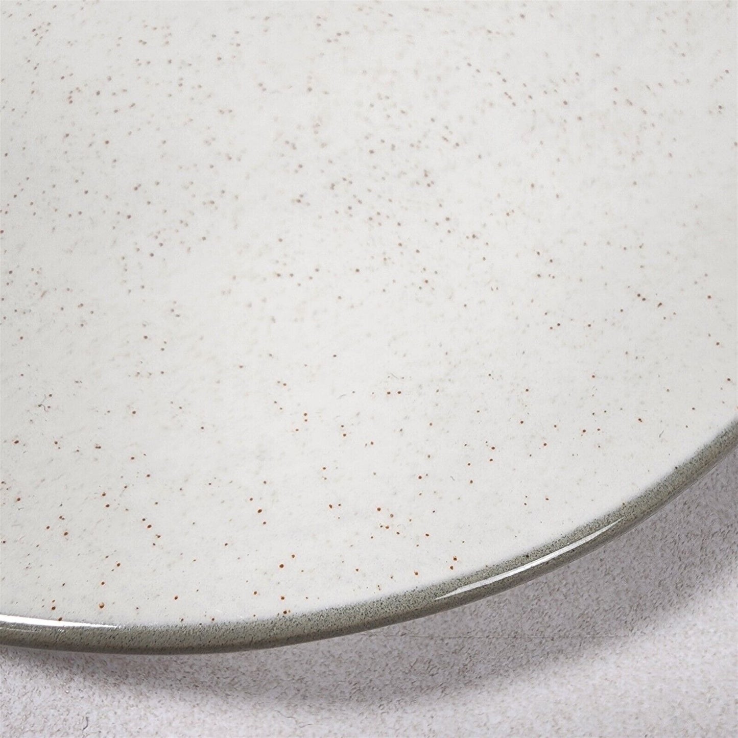 Vintage Harkerware Stoneware Speckled White Gray Serving Platter - 9.75" x 11.5"