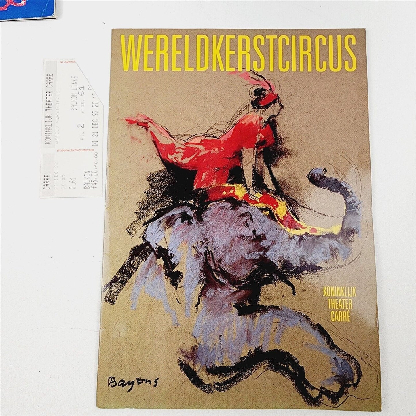 7 Vintage Musical Programs 1980s-90s Merlin Henning Wereldkerst Circus Fools