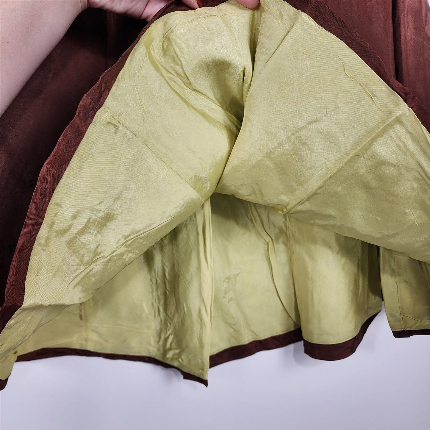 Vintage 1950s Opera Petticoat Brown Skirt Slip