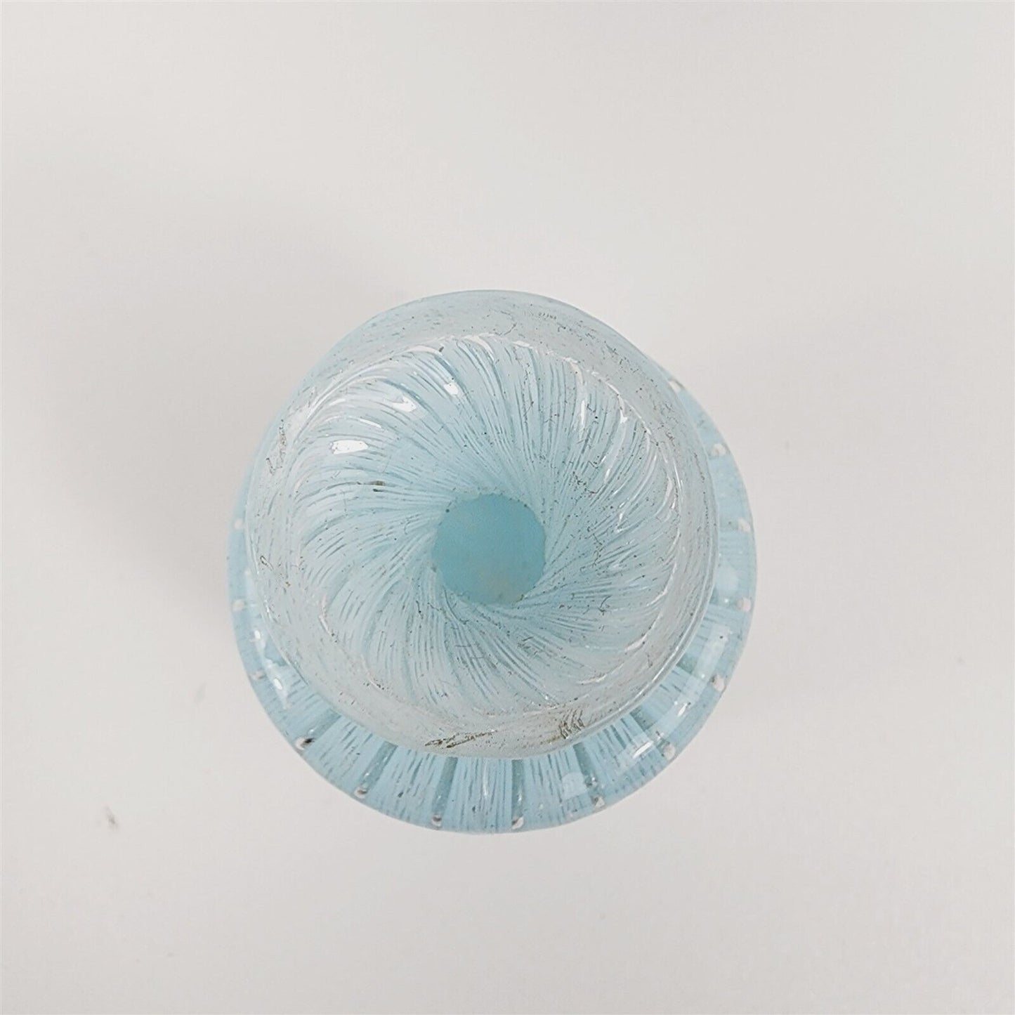 3 Vintage Latticino Art Glass Bottle Vase & Dish Handmade 1" - 5 1/2"