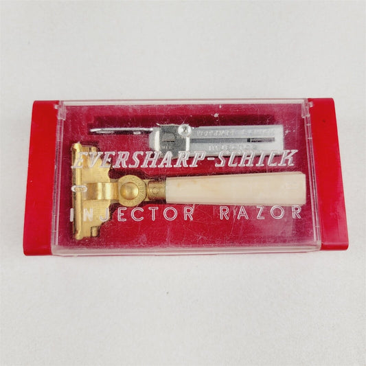 Eversharp Schick Injector Razor in Case w/ Blades Vintage Razor Made in USA