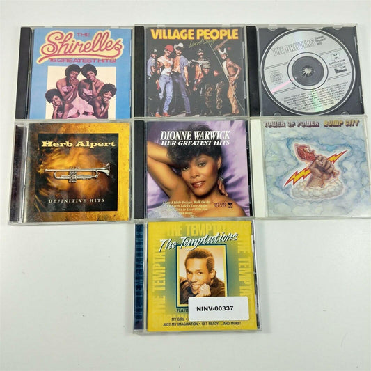 Drifters, Dionne Warwick, Tower of Power, Village People Soul R&B 7 CD Lot