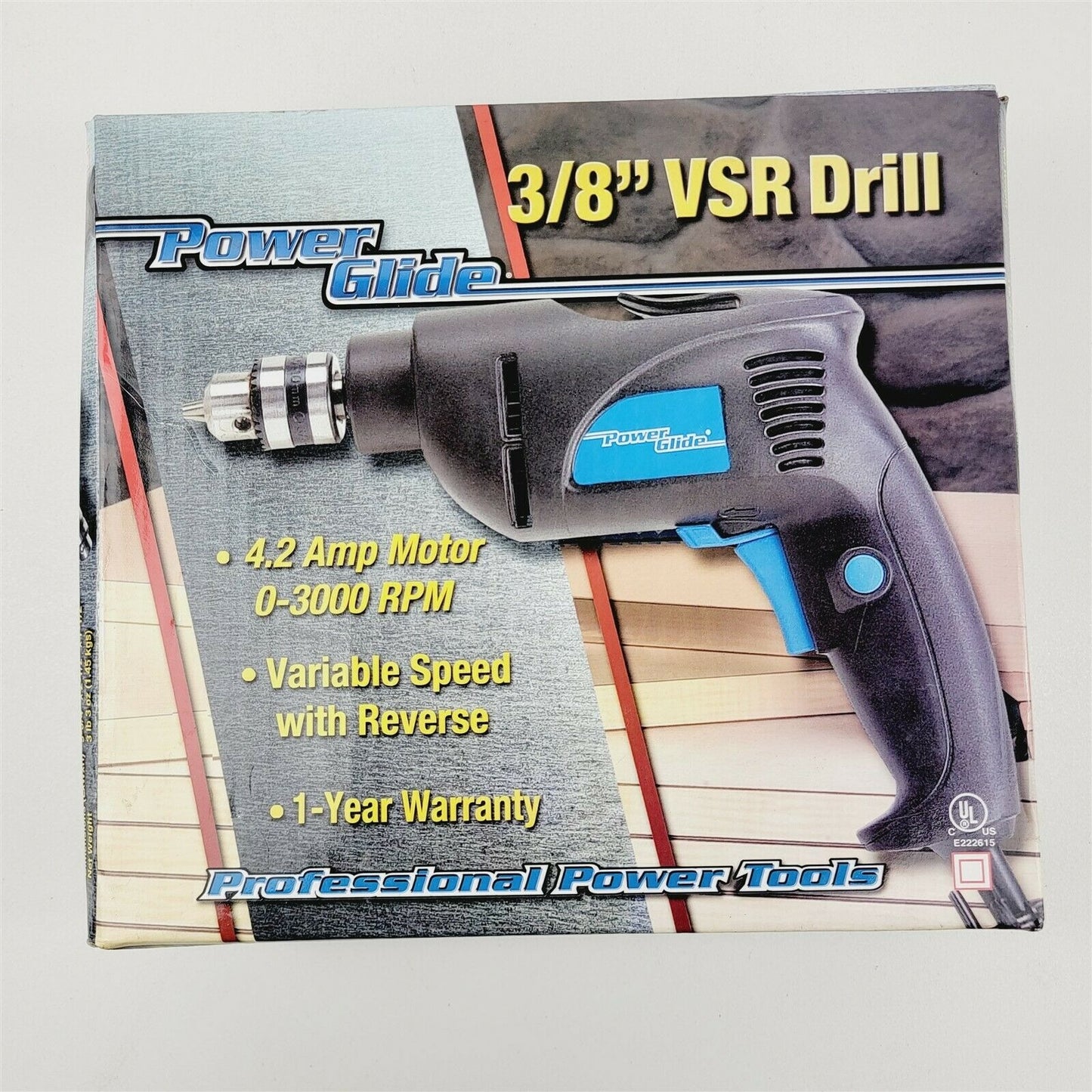 Power Glide 3/8" VSR Drill Professional Power Tools Corded Electric Drill