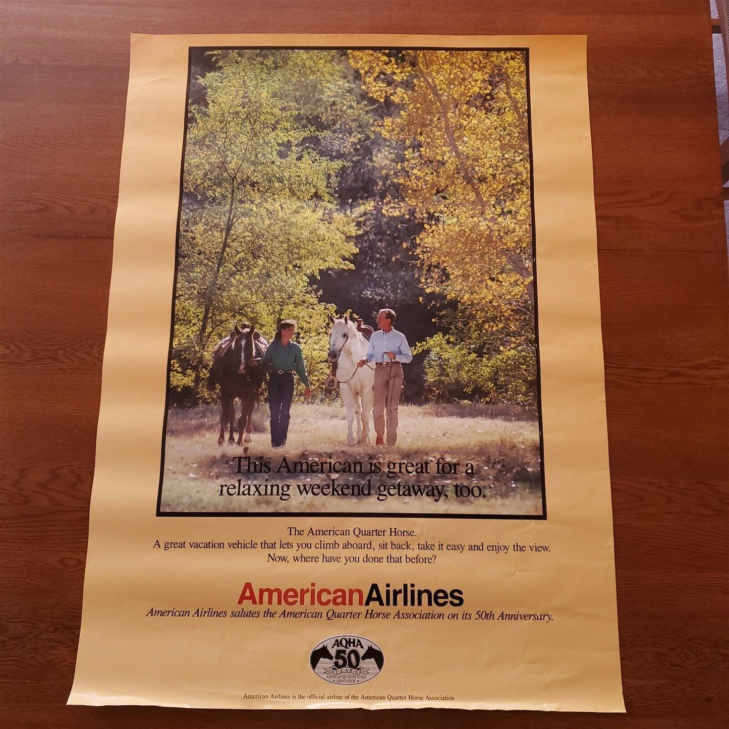 American Airlines American Quarter Horse Association Horseback Riding Fall Trees