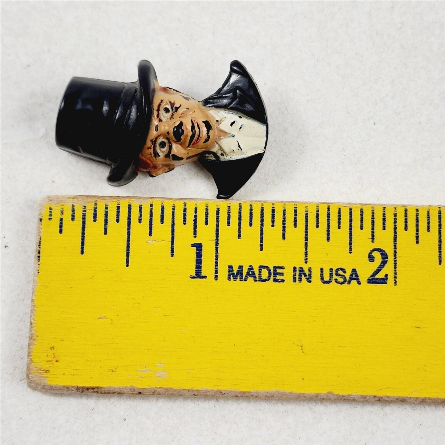 Vintage Charlie Chaplin Man Top Hat Suit Tuxedo with Glasses Monocle Brooch Pin
