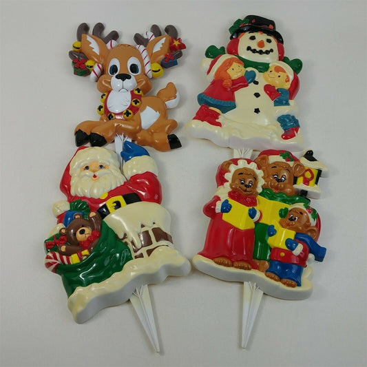 New Design Inc. Gift Co Snow Buddies Greeter Stakes Christmas ND 51724 Vintage