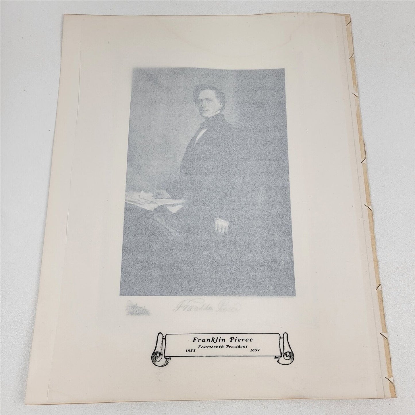 Franklin Pierce 1901 White House Gallery Official Portraits Presidents Gravure