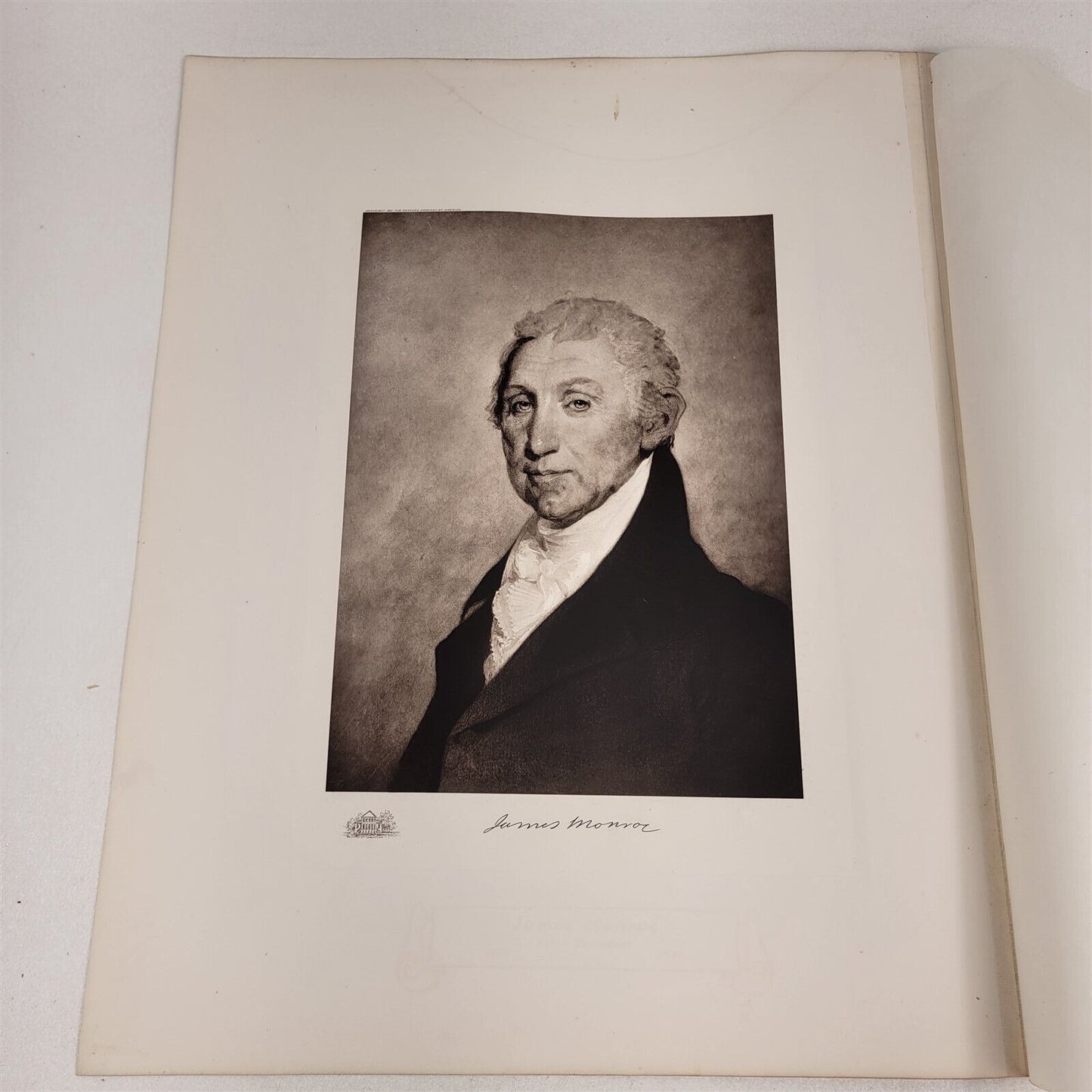 James Monroe 1901 White House Gallery Official Portraits US Presidents Gravure
