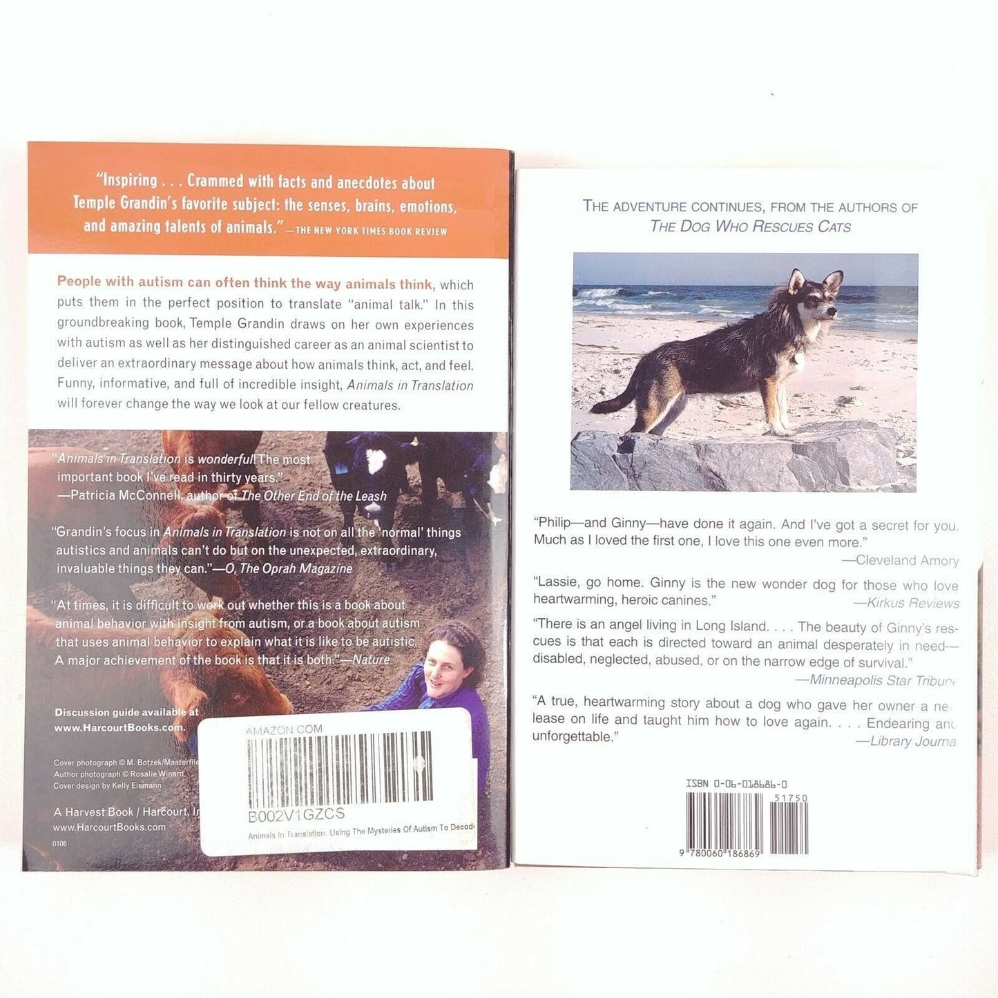 Animal Books on Behavior, Companionship, & Stories Various Covers