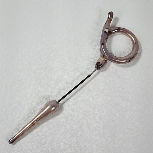 Vintage Art Deco Blown Glass Jabot Stick Pin