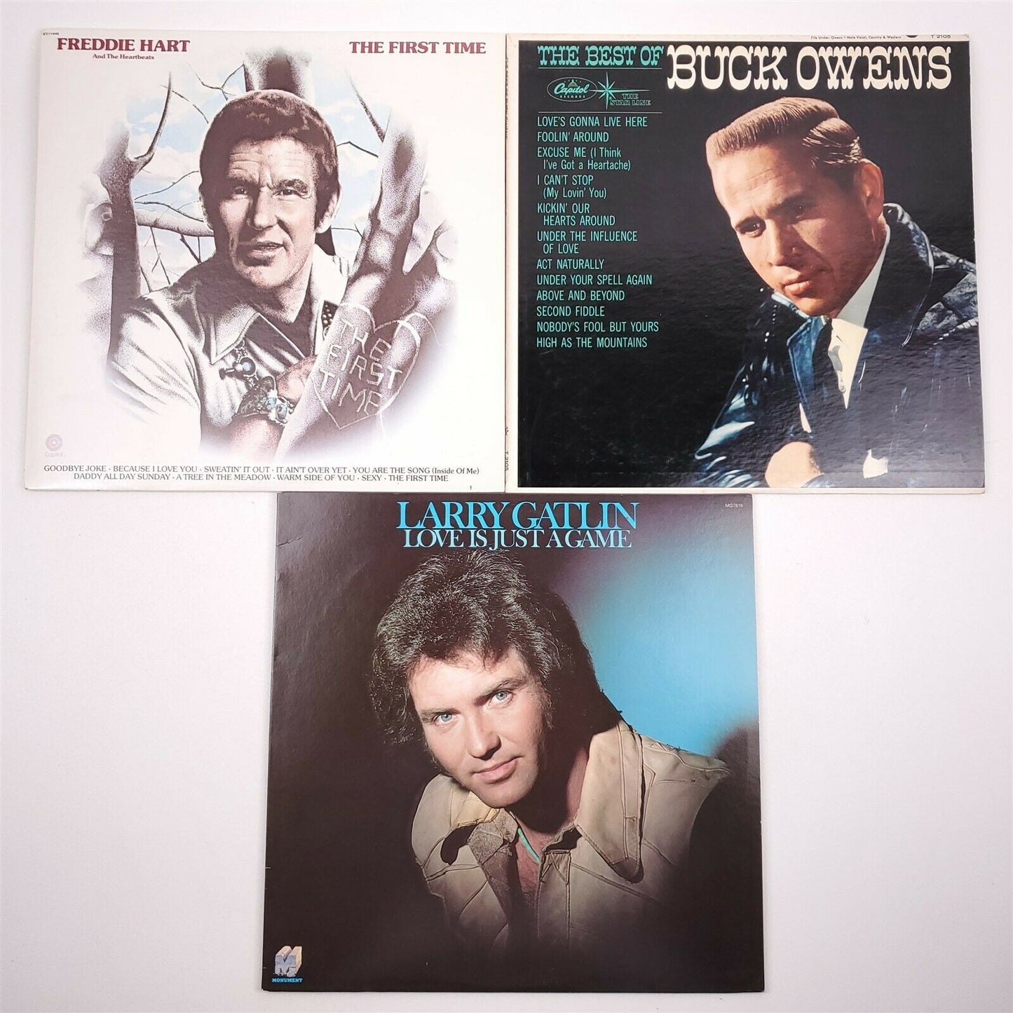 Men of Country Western 1970s 9 Records Buck Owens, Don Williams, Bill Anderson