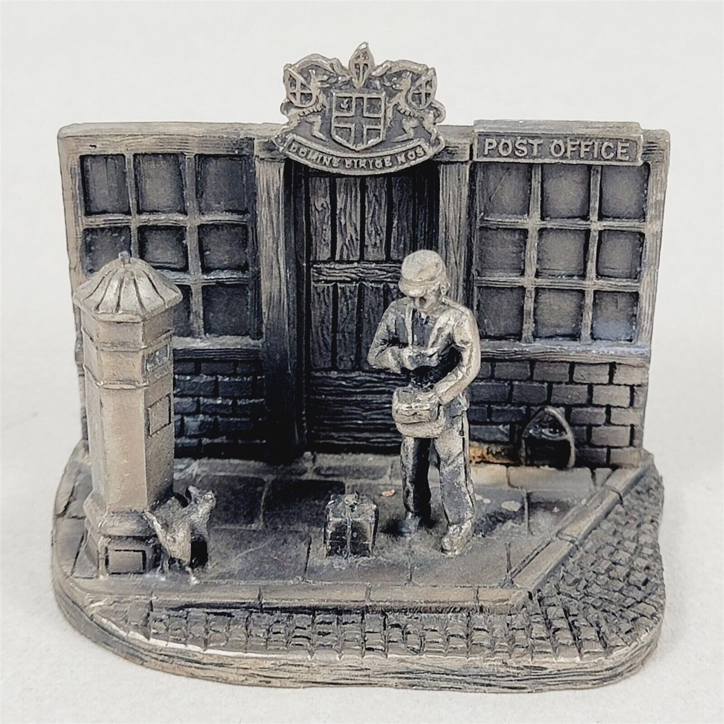 The Tudor Mint Postman England Pewter Figurine Artist Signed