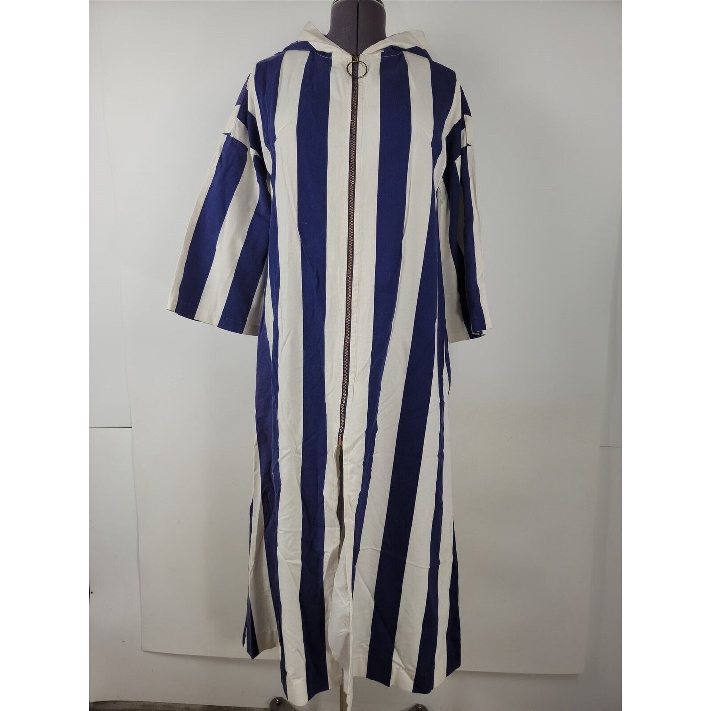 Vintage 70's Beach Pool Robe Striped Cover-Up Fun Fashions by Cole of California