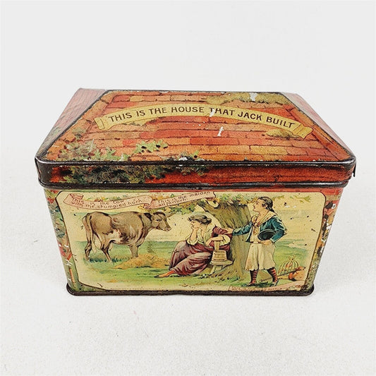 Vintage Biscuit Tin The House Jack Built McCall & Stephen