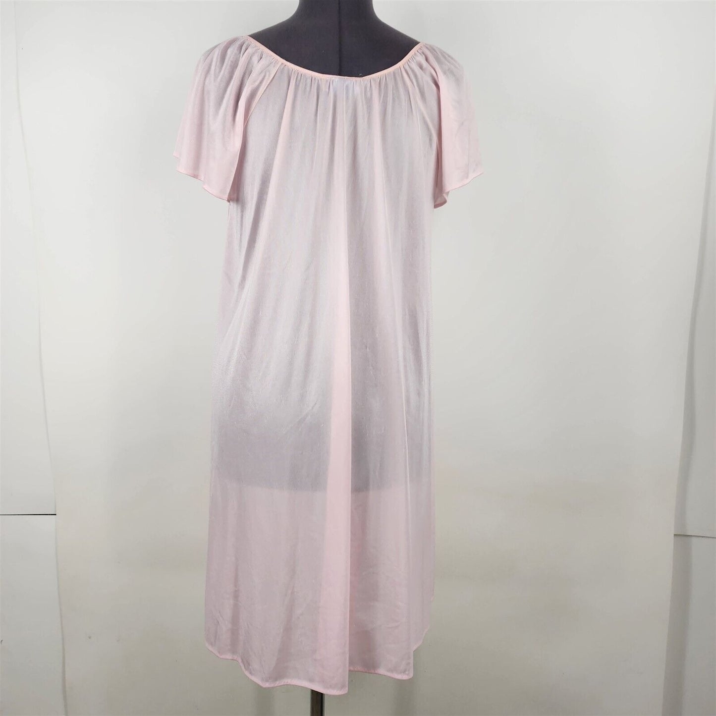 Vintage Enticements Light Pink Nylon Nightgown Womens S-L