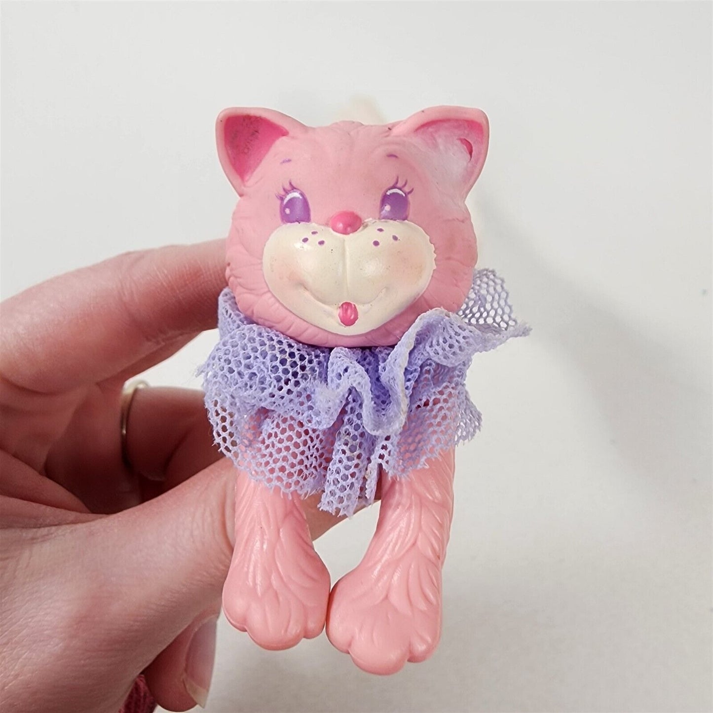 Kenner Furrever Friends Clip 'n Tails Kitty Cat Pink Long Tail
