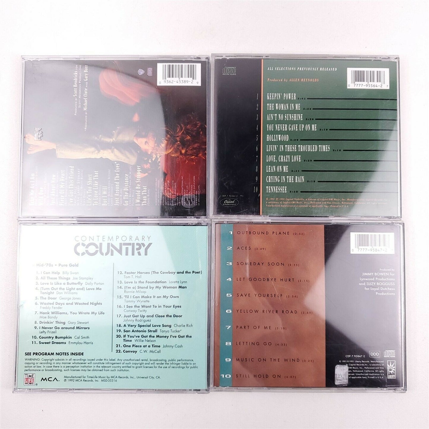 8 Female Country Artist CD's - Faith Hill, Tanya Tucker, Suzy Bogguss