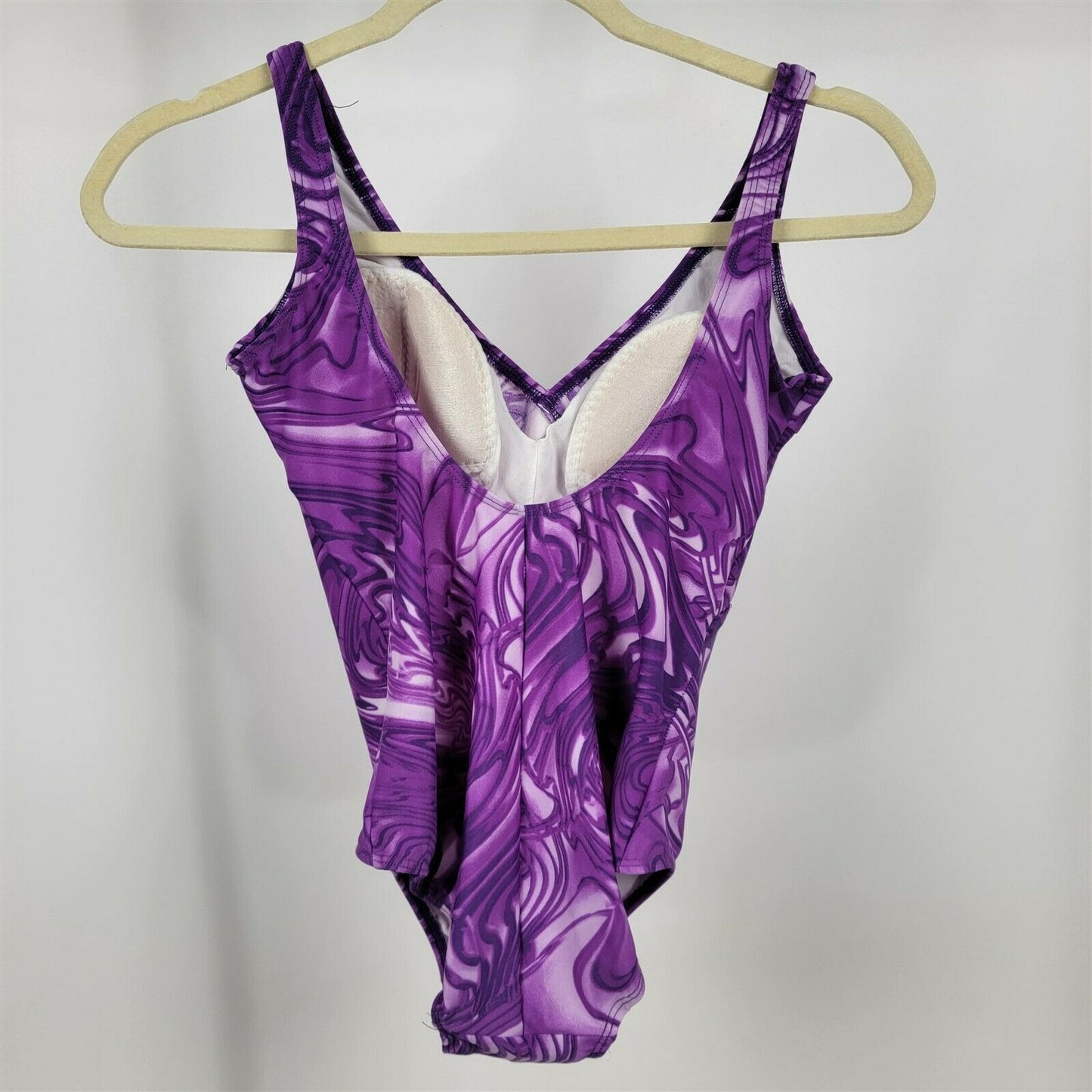 Catherina Purple One Piece Swimsuit Womens Size 46