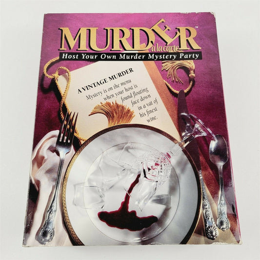 Murder A La Carte: A Vintage Murder Mystery Party Game 6 Players Dinner Party