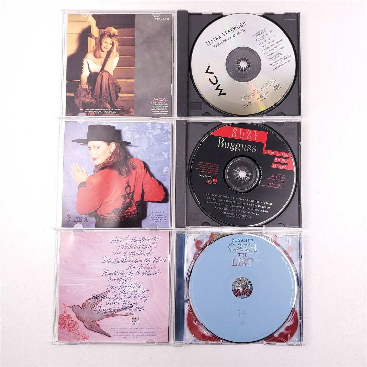 7 Female Country Artist CD's - Reba McEntire, Patsy Cline, Trisha Yearwood
