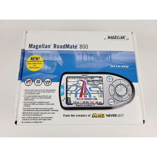 Magellan RoadMate 800 GPS Navigator Portable Navigation Unit