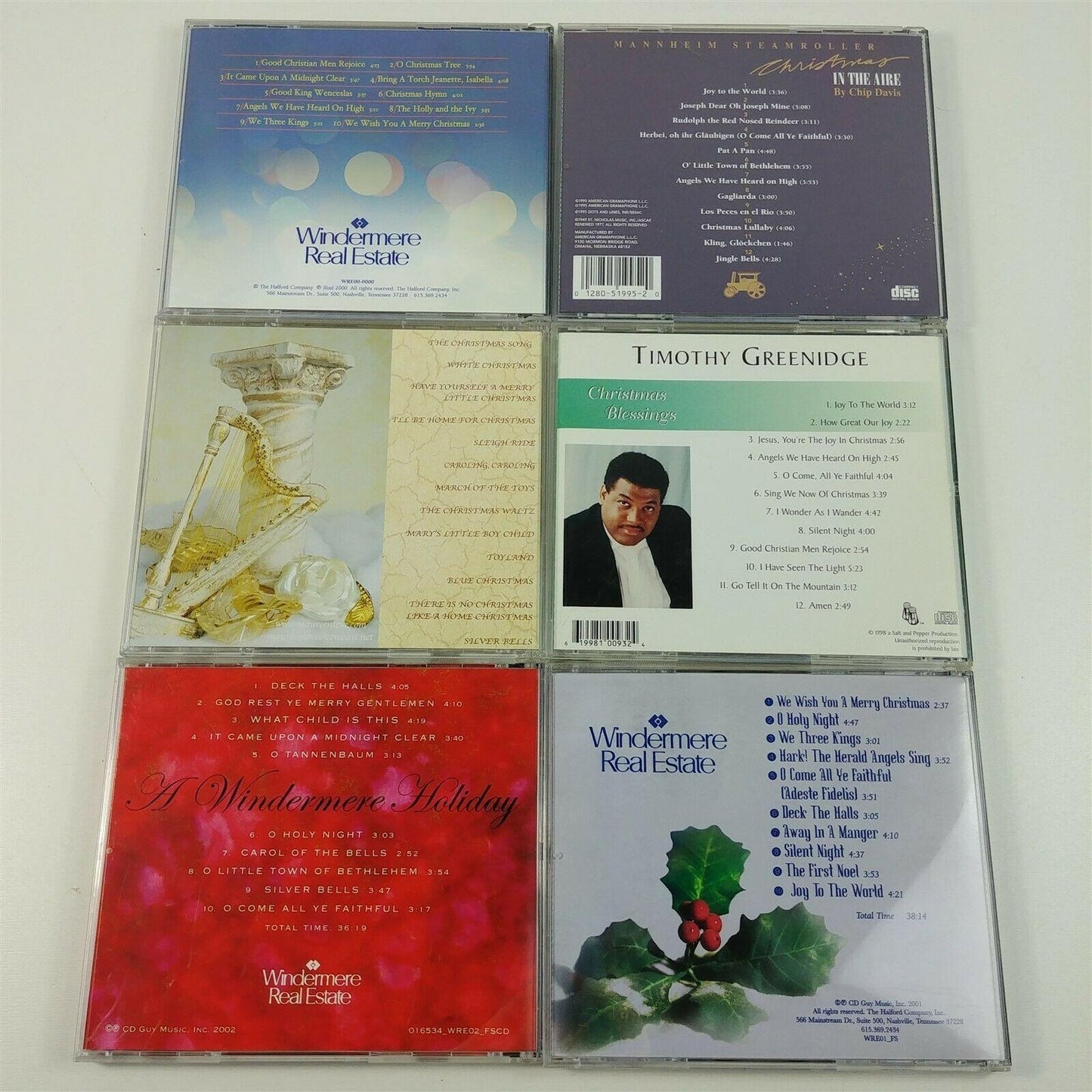 Christmas Holiday Music CD Lot Mannheim Steamroller, Maureen Love, Greenidge